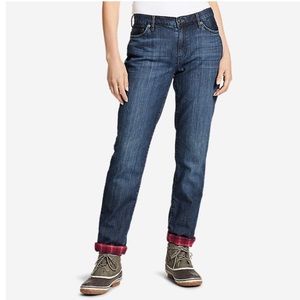 Eddie Bauer flannel lined jeans
